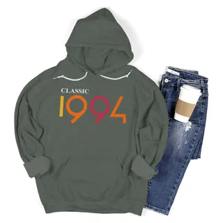 Classic 1994 Birthday Hoodie – Military Green