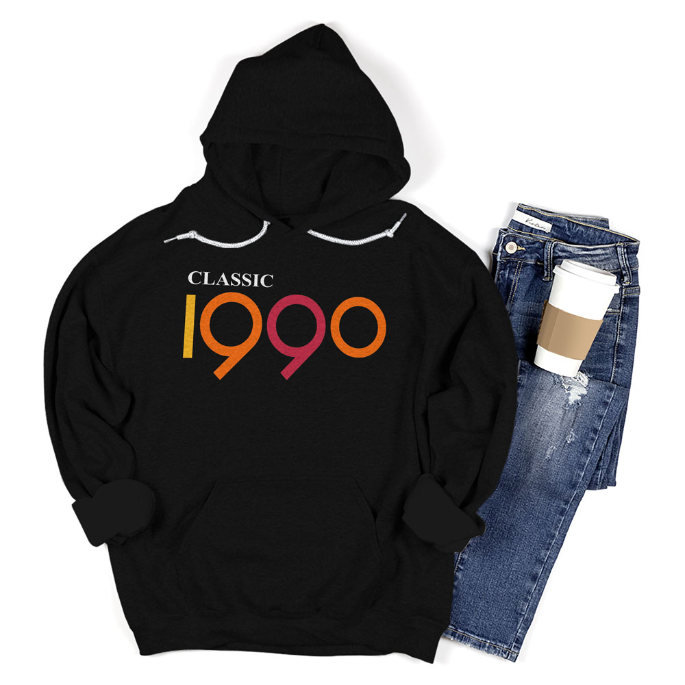 Classic 1990 Birthday Hoodie - variant image 1