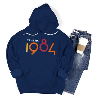 Classic 1984 Birthday Hoodie – Navy