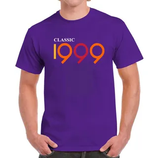 Classic 1999 Birthday T-Shirt For Men Women – Purple