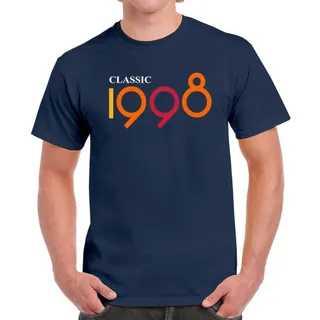 Classic 1998 Birthday T-Shirt For Men Women – Navy
