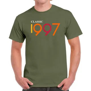 Classic 1997 Birthday T-Shirt For Men Women – Military Green