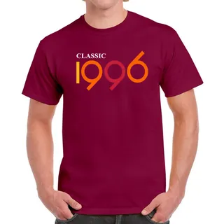 Classic 1996 Birthday T-Shirt For Men Women – Maroon