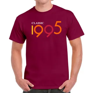 Classic 1995 Birthday T-Shirt For Men Women – Maroon