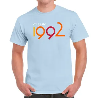Classic 1992 Birthday T-Shirt For Men Women – Light Blue
