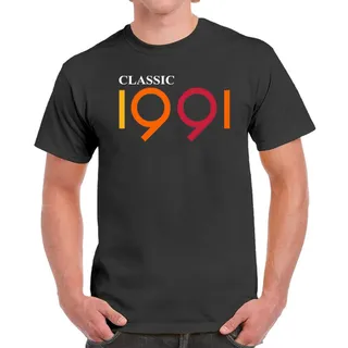 Classic 1991 Birthday T-Shirt For Men Women – Dark Heather