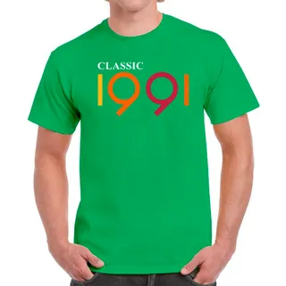 Classic 1991 Birthday T-Shirt For Men Women – Irish Green