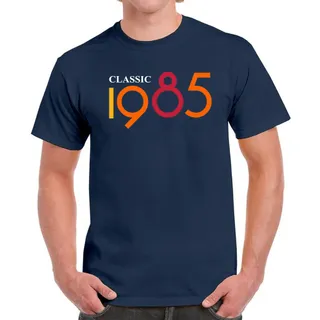 Classic 1985 Birthday T-Shirt For Men Women – Navy