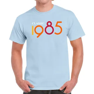 Classic 1985 Birthday T-Shirt For Men Women – Light Blue