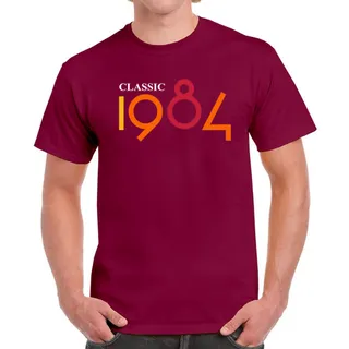 Classic 1984 Birthday T-Shirt For Men Women – Maroon