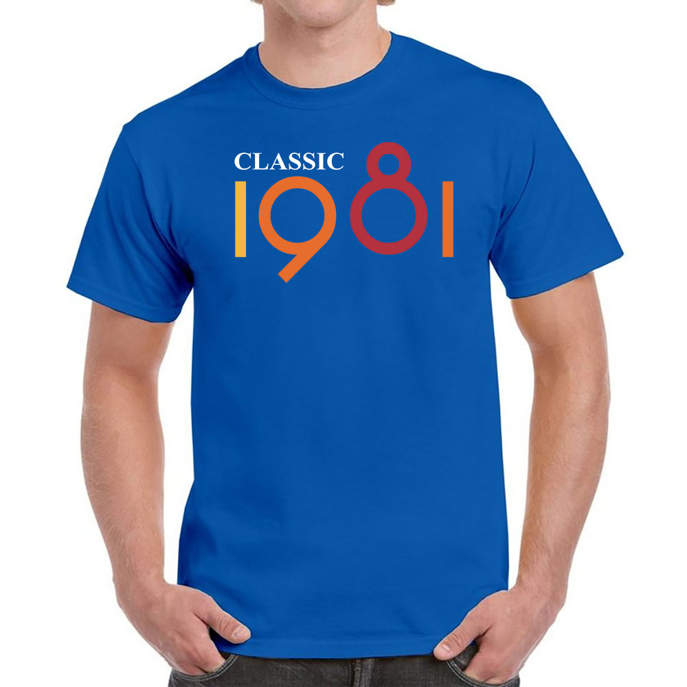 Classic 1981 Birthday T-Shirt For Men Women - variant image 1