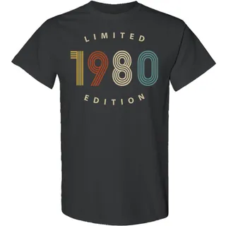 Limited 1980 Birthday T-Shirt – Dark Heather