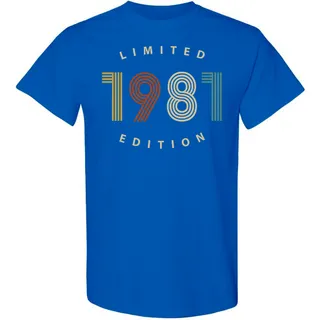 Limited 1981 Birthday T-Shirt – Royal