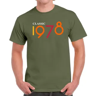 Classic 1978 Birthday T-Shirt For Men Women – Military Green