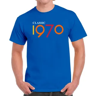 Classic 1970 Birthday T-Shirt For Men Women – Royal
