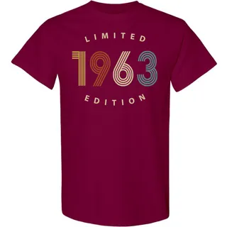 Limited 1963 Birthday T-Shirt – Maroon