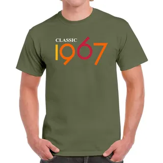 Classic 1967 Birthday T-Shirt For Men Women – Military Green