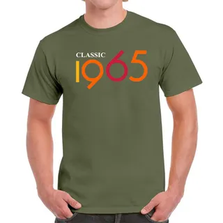 Classic 1965 Birthday T-Shirt For Men Women – Military Green