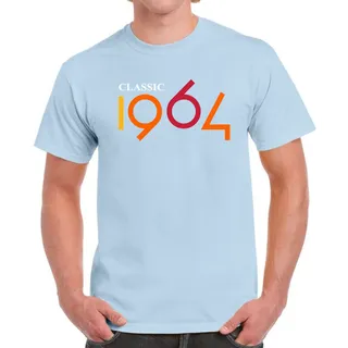 Classic 1964 Birthday T-Shirt For Men Women – Light Blue