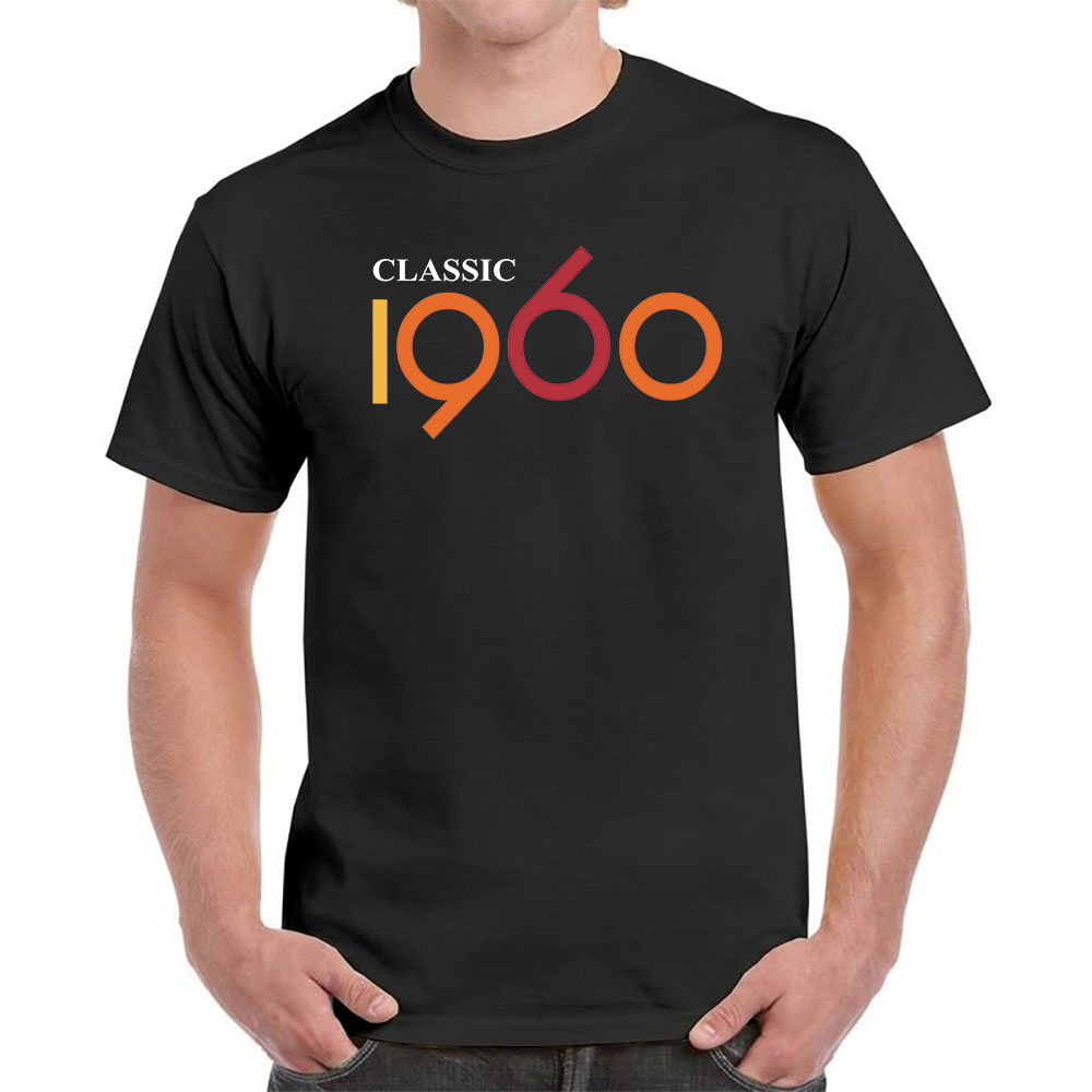 Classic 1960 Birthday T-Shirt For Men Women - variant image 1
