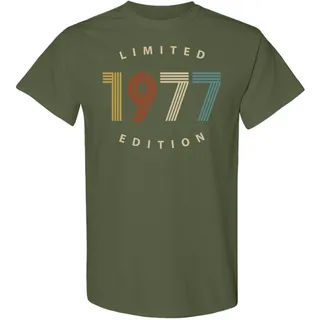 Limited 1977 Birthday T-Shirt – Military Green