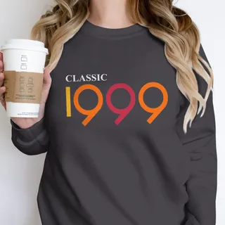 Classic 1999 Birthday Sweatshirt – Dark Grey