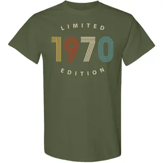 Limited 1970 Birthday T-Shirt – Military Green