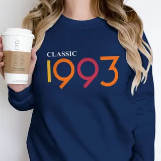 Classic 1993 Birthday Sweatshirt – Navy