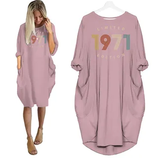 Limited 1971 Birthday Pocket Dress – Pink