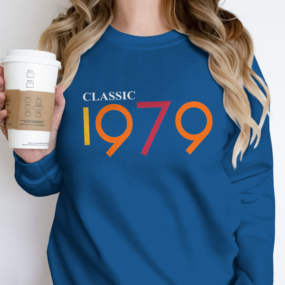 Classic 1979 Birthday Sweatshirt - variant image 1