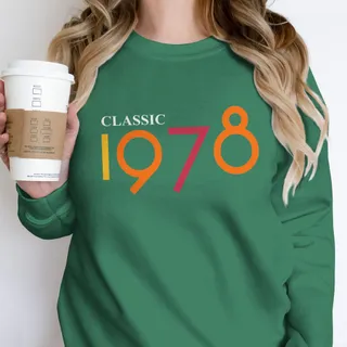 Classic 1978 Birthday Sweatshirt – Kelly Green