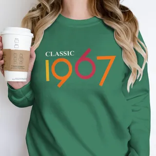 Classic 1967 Birthday Sweatshirt – Kelly Green