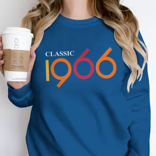 Classic 1966 Birthday Sweatshirt – Royal