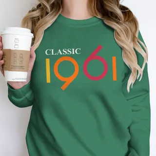 Classic 1961 Birthday Sweatshirt – Kelly Green