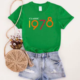 Classic 1978 Birthday T-Shirt – Irish Green