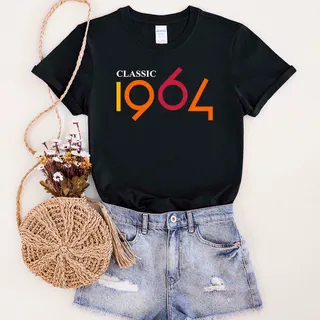 Classic 1964 Birthday T-Shirt – Black