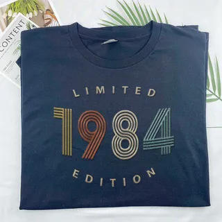 Limited Edition 1984 Embroidered T-Shirt – Navy