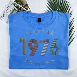 Limited Edition 1976 Embroidered T-Shirt – Royal