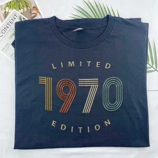 Limited Edition 1970 Embroidered T-Shirt – Navy
