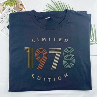 Limited Edition 1978 Embroidered T-Shirt – Navy