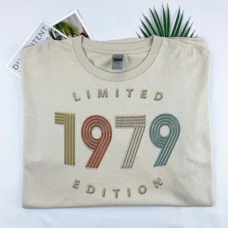 Limited Edition 1979 Embroidered T-Shirt – Khaki