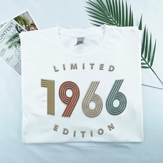 Limited Edition 1966 Embroidered T-Shirt – White