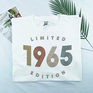 Limited Edition 1965 Embroidered T-Shirt – White