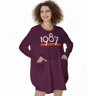 Best 1987 Birthday Pocket Dress – Red