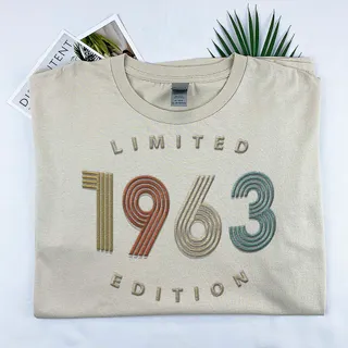 Limited Edition 1963 Embroidered T-Shirt – Khaki