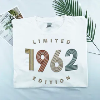 Limited Edition 1962 Embroidered T-Shirt – White