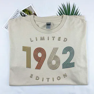 Limited Edition 1962 Embroidered T-Shirt – Khaki