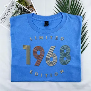 Limited Edition 1968 Embroidered T-Shirt – Royal