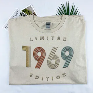 Limited Edition 1969 Embroidered T-Shirt – Khaki