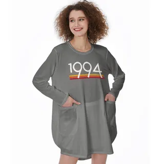 Best 1994 Birthday Pocket Dress – Grey